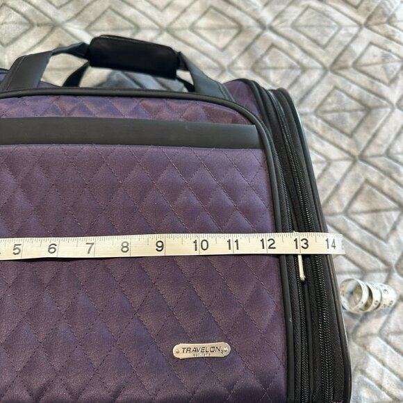 Travelon Carry On - Under-seat Rolling Bag - Purple - EUC - Picture 10 of 11